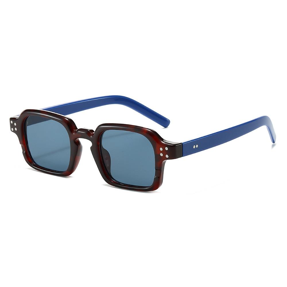 New retro simple square sunglasses high-quality American versatile men's sunglasses for women