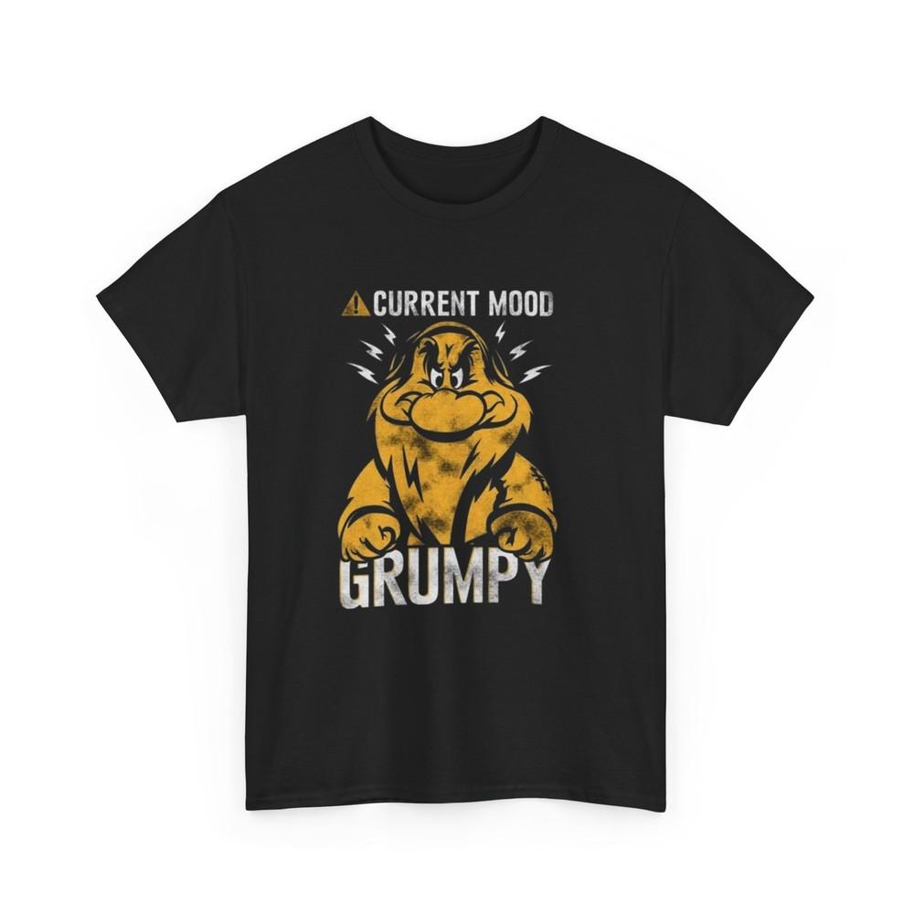 

Funny Current Mood Grumpy T-Shirt, Sarcastic Graphic Tee, Moody Tee, Grump Gift XL