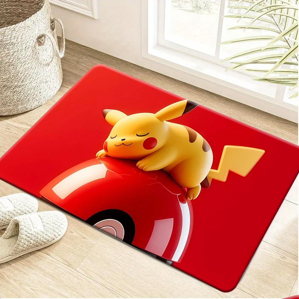 Pokemon Pikachu Steampunk Gear Moon Print Non-Slip Floor Mat Doormat