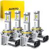 AUXITO 9005 9006 Light Bulb Combo, 60000LM, 6500K Cool White, Mini Size, No Adapter Needed, CANbus Ready, 4 Pack