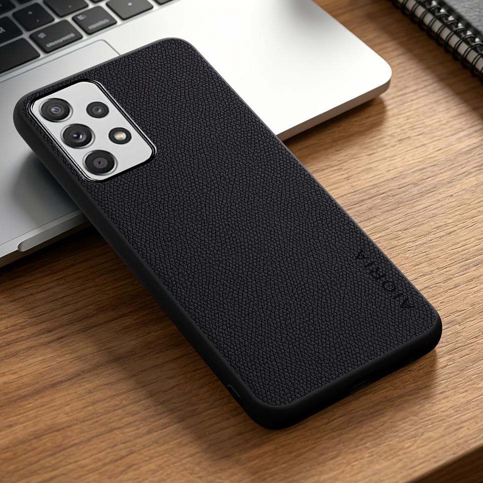 Phone Case: for Samsung for Galaxy A13 A23 A33 A53 A73 Case Solid Color Elegant Synthetic Leather Stylish Phone Case