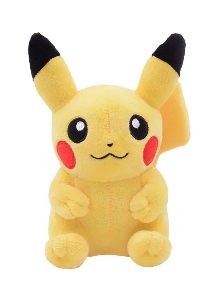 18-22cm Pikachu Plush Soft Stuffed Toy Pichu Charmander Bulbasaur Squirtle Psyduck Eevee Small Sleeping Children Gift
