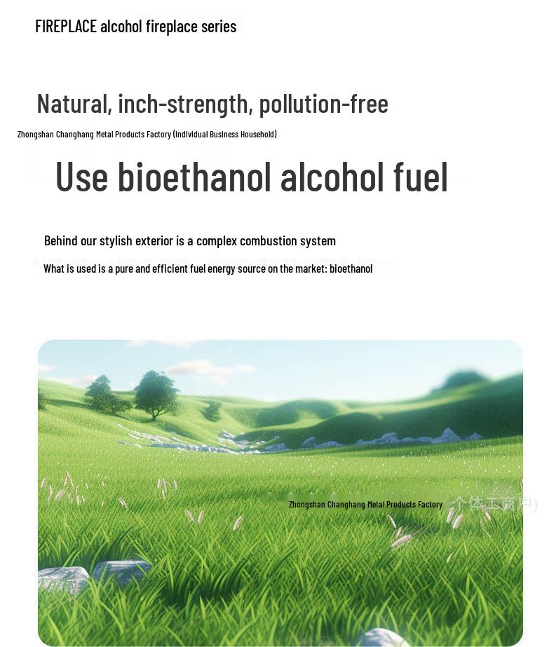 Portable Round Ethanol Fireplace: Small Indoor Tabletop Fire Stove for Bar Atmosphere