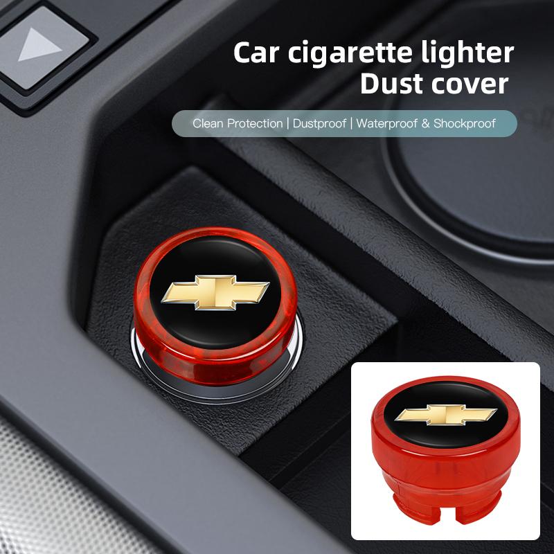 Car Cigarette Lighter Dust Proof Protect Cover Lighter Button For Chevrolet Cruze Sonic Silverado Trax Camaro Captiva Equinox SS