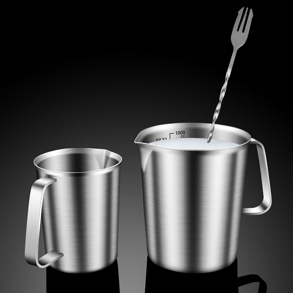 500/1000/1500/2000ML Edelstahlbecher Edelstahl Kaffee Latte Tasse Kaffeezubereitung