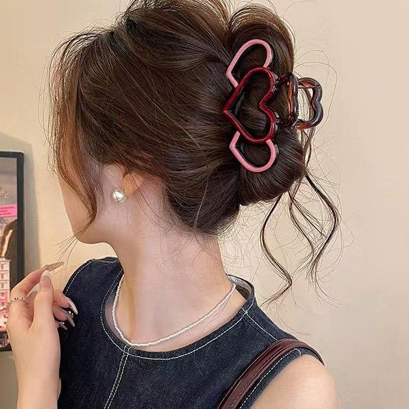 

Contrasting Color Heart Hair Clips For Women Hair Claw Clamp Hairpins Barrettes Girls Hair Accessories Headwear Gifts
