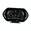 OBD2 Gauge Display, Car HUD Heads Up Display, 360 Degree Split