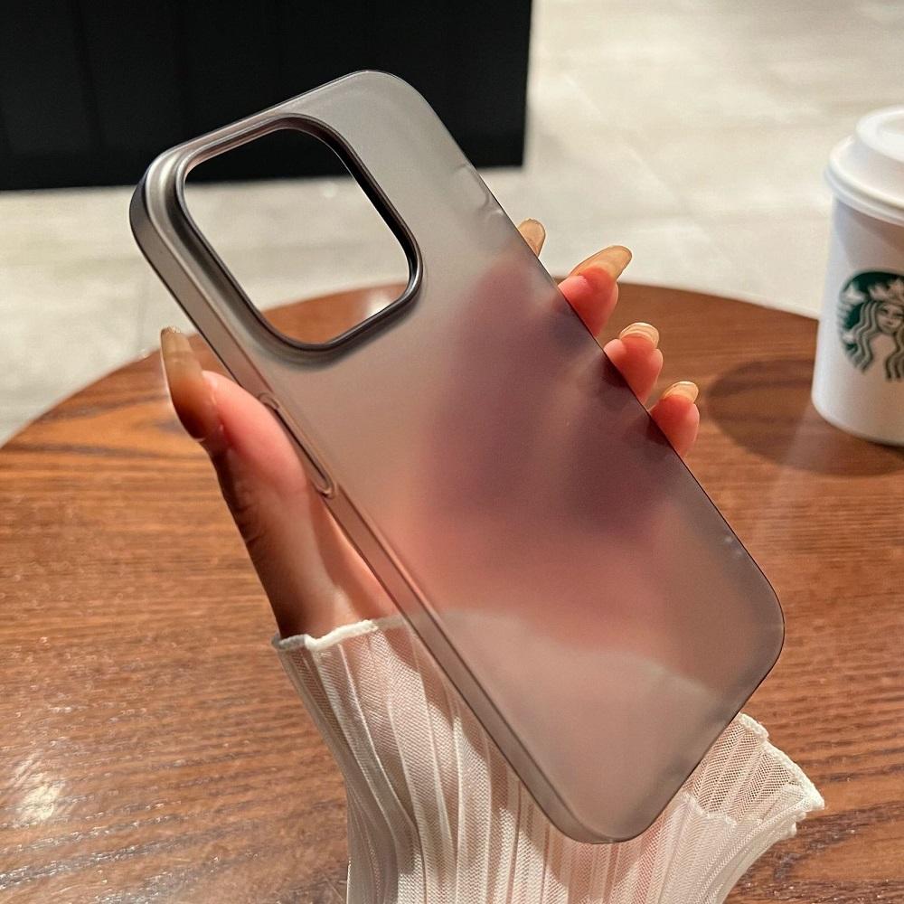 

Ultra Thin Matte Translucent Phone Case For Apple For Iphone 17 16 15 14 Plus 13 12 Pro Max Hard Plastic PC Clear Silky Skin Cover For iPhone14 Pro