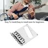 Metal Electric Guitar Bridge Silver 6 String Guitar Bridge  For Electric Guitar
