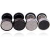 Simple Punk Scrub Stainless Steel Earrings High Grade Round Barbell Style Stud Ear Jewelry Party Gifts For Women Men