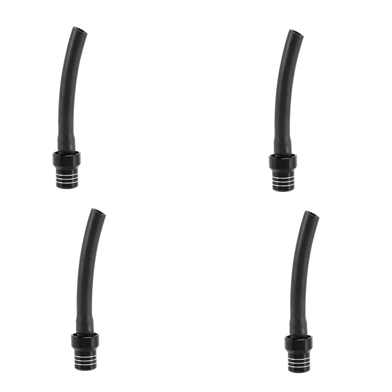 4X Gas Fuel Tank Cap Valve Vent Breather Hose Tube For ATV PIT Dirt Bike Color:Black