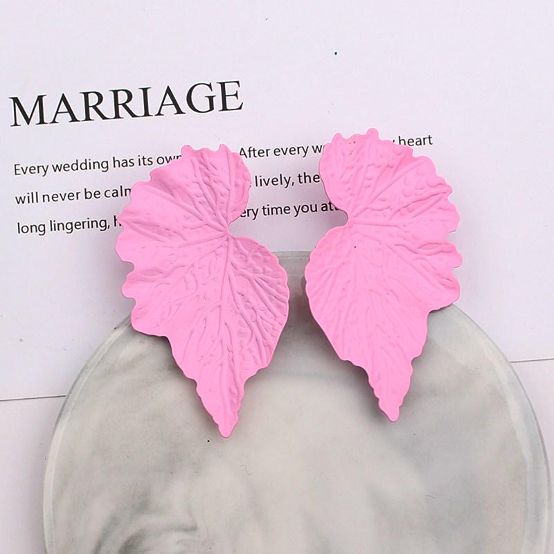 Fashion Geometric Gold Color Ginkgo Biloba Leaf Shape Drop Earring Creative Personality Simple Punk Woman Dangle Earring Jewelry