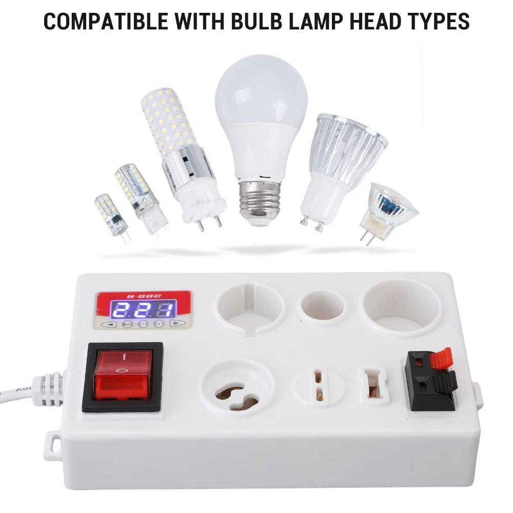 Accurate Measurement Lamp Tester Box Easy To Use Voltage Tester Electric Power Test
