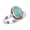 Natural Chrysoprase Gemstone Handmade 925 Solid Sterling Silver Ring Size 6 o7K91