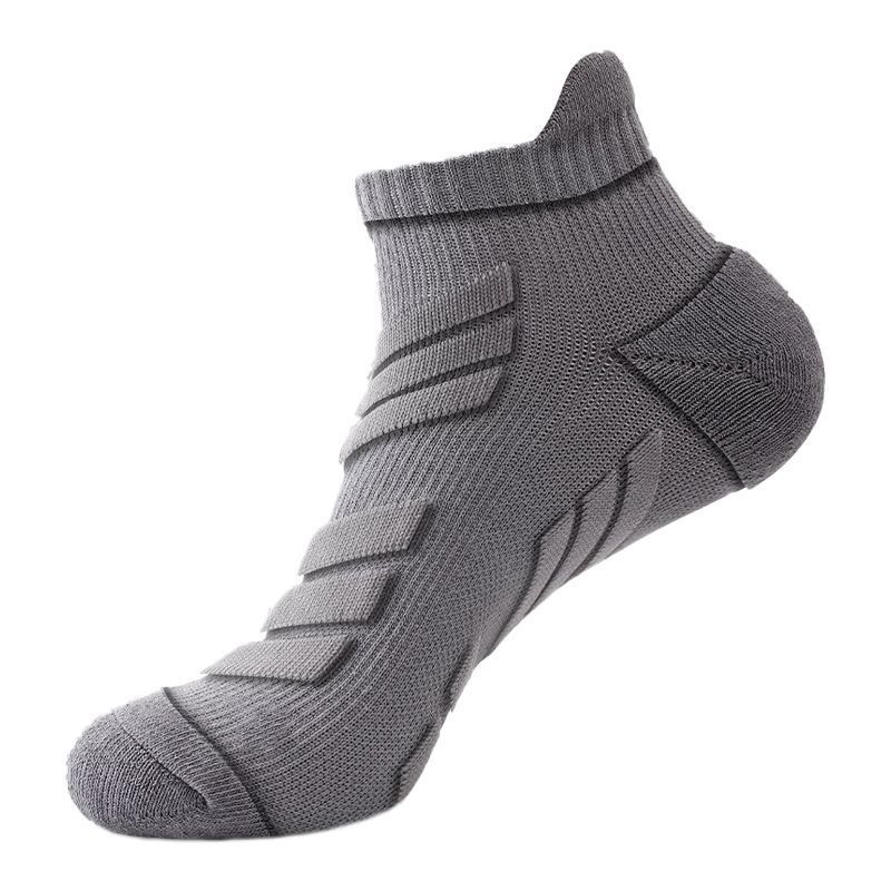 1 Paar Herren Outdoor Knöchelsocken Stoßdämpfend und Rutschfest Sportsocken Schweißabsorbierend und Atmungsaktiv Frotteesohle Socken