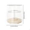 Display Case ,Countertop Box Organizer, Rotatable Stable Dustproof Shelf Showcase for
