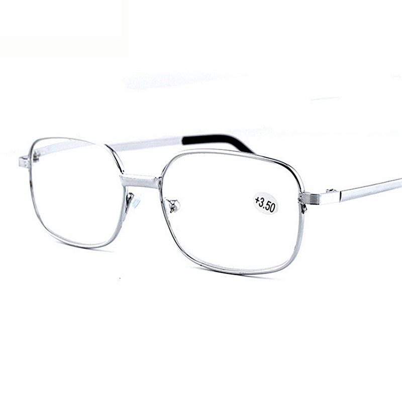 1 tk Fashion Unisex kerge kullast metallraamiga eakate prillid hüperoopiaprillid