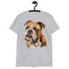 British Bulldog Dog Graphic Short-Sleeve T-Shirt | Trendy Tee for Dog Lovers