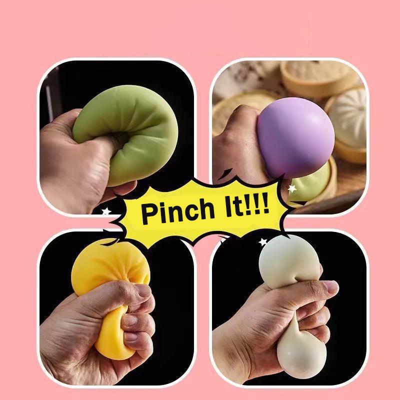 Fun Dumpling Squishy Kawaii Pig Chick Panda Dumpling Squishy Food Squeeze Toys Anti-stress Fidget Toys For Kids Stress Ball Gift