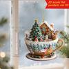Pack of 4 Shatterproof Christmas Tree Ornaments with Hanging Cord for Indoor Outdoor Holiday Decorations