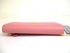 Authentic PRADA Pink and Gray Deer Leather Bifold Long Flap Wallet #a636  Refurbished