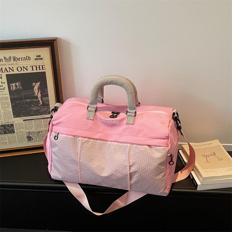 Short-Distance Travel Bag Women's Lightweight Multifunctional Crossbody Bag Sports Fitness Bag Large Capacity Storage Bag