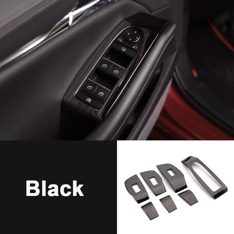 For Mazda 3 BP -  2024 2025 Stainless Steel Window Switch Panel Adjust Cover Trim Stickers Strips Garnish Decoration