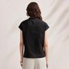 New Chinese Style Mulberry Silk Koi Embroidered Short Sleeve Top
