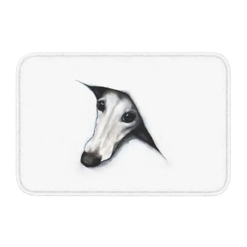 Personalized Vintage Whippet Greyhound Dog Doormat Mat Anti-Slip Hound Bath Kitchen Balcony Rug Carpet 40*60cm