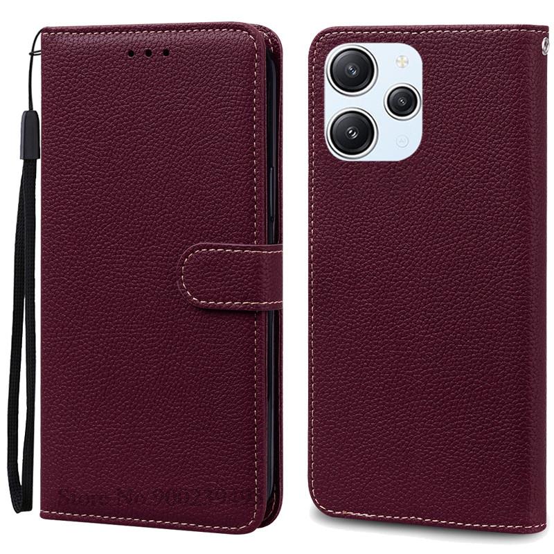 For Xiaomi Redmi 12 Case Silicon Leather Wallet Flip Case For Redmi 12 4G Cover Protector Phone Case for Redmi 12 5G Coque Funda