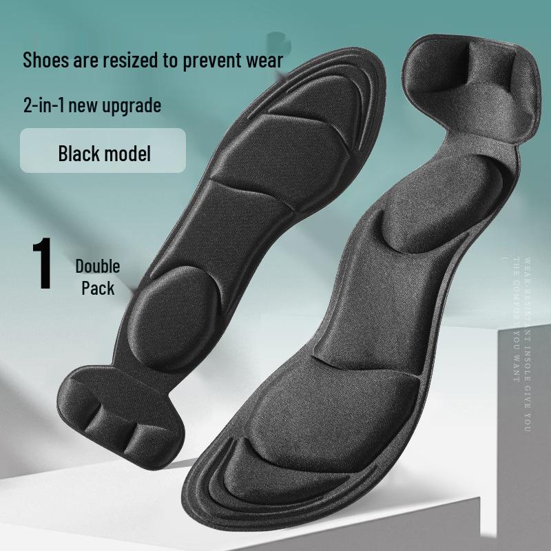 Дышащие противоскользящие вкладыши под пятку для женщин: Мягкие, Впитывающие пот и Предотвращающие натирание Летние стельки для Повседневной обуви