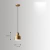 Nordic Minimalist Golden Pendant Lamp Restaurant Bar Creative Living Room Bedroom Bedside Light Led Personality Small Chandelier