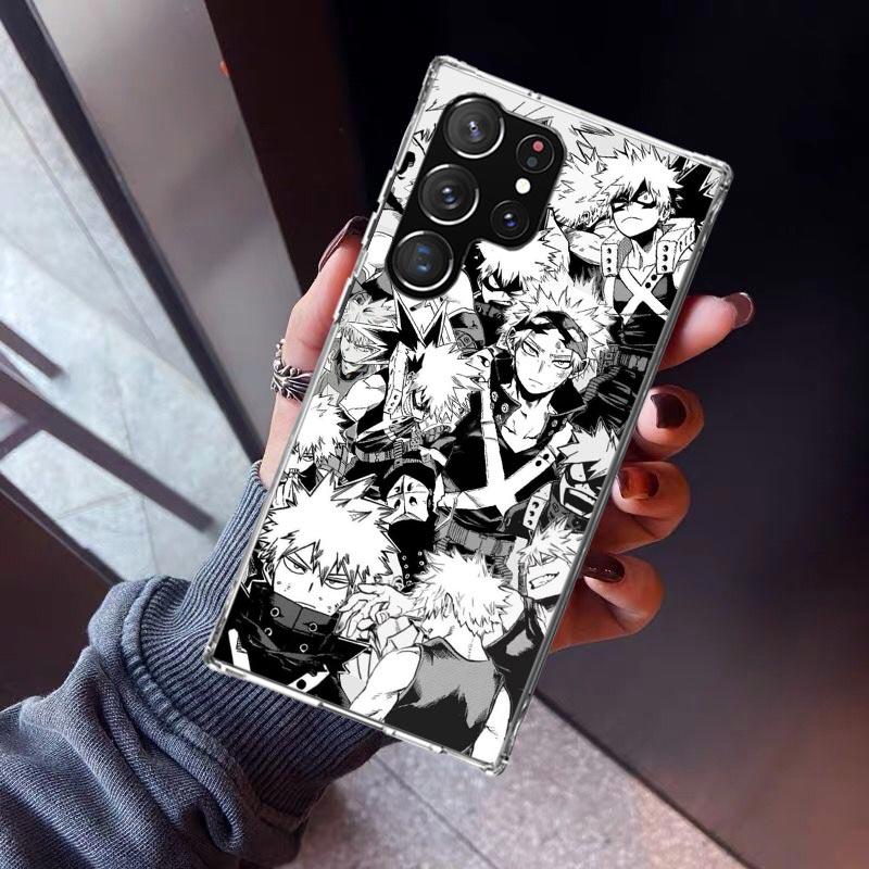 Bakugou Katsuki MHA My Hero Phone Case For Samsung Galaxy S26 S25 Edge S24 S23 Ultra S22 Plus S21 S20 FE Soft TPU Back Cover Fun