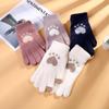 Thicken Touchscreen Gloves Wool Outdoor Cycling Gloves Fashion Knitted Wool Mittens  Outdoors