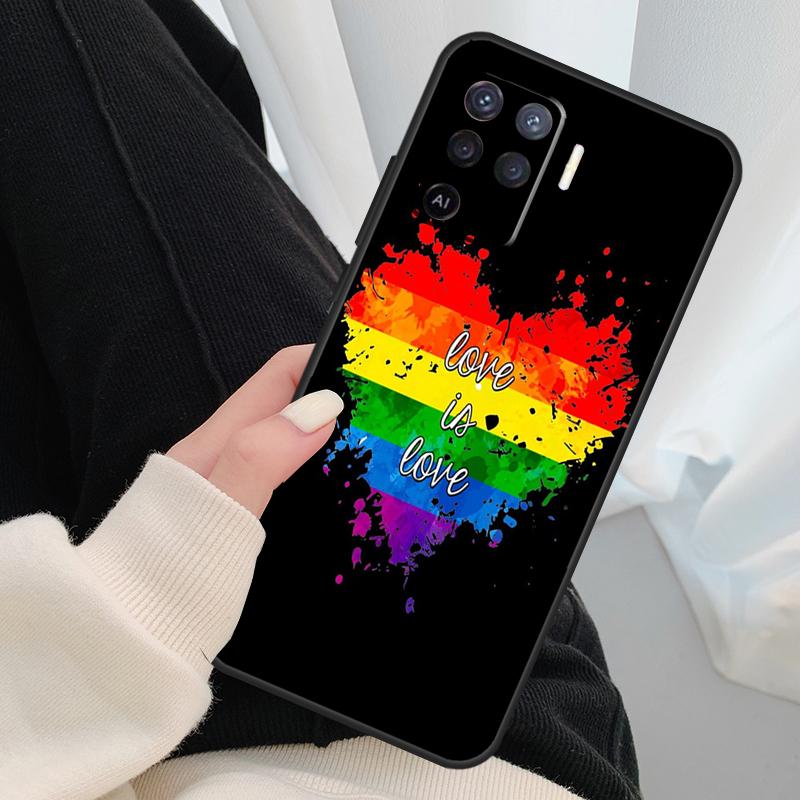 Gay Lesbian LGBT Rainbow Pride Phone Case For OPPO A5 A9 2020 A31 A53 A53S A1K A15 A16 A52 A72 A83 A91 A93 A54 A74 A94