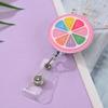 Avocado ID Card Holder Telescopic Retractable Badge Clips Fruit Badge Reel  Work Permit