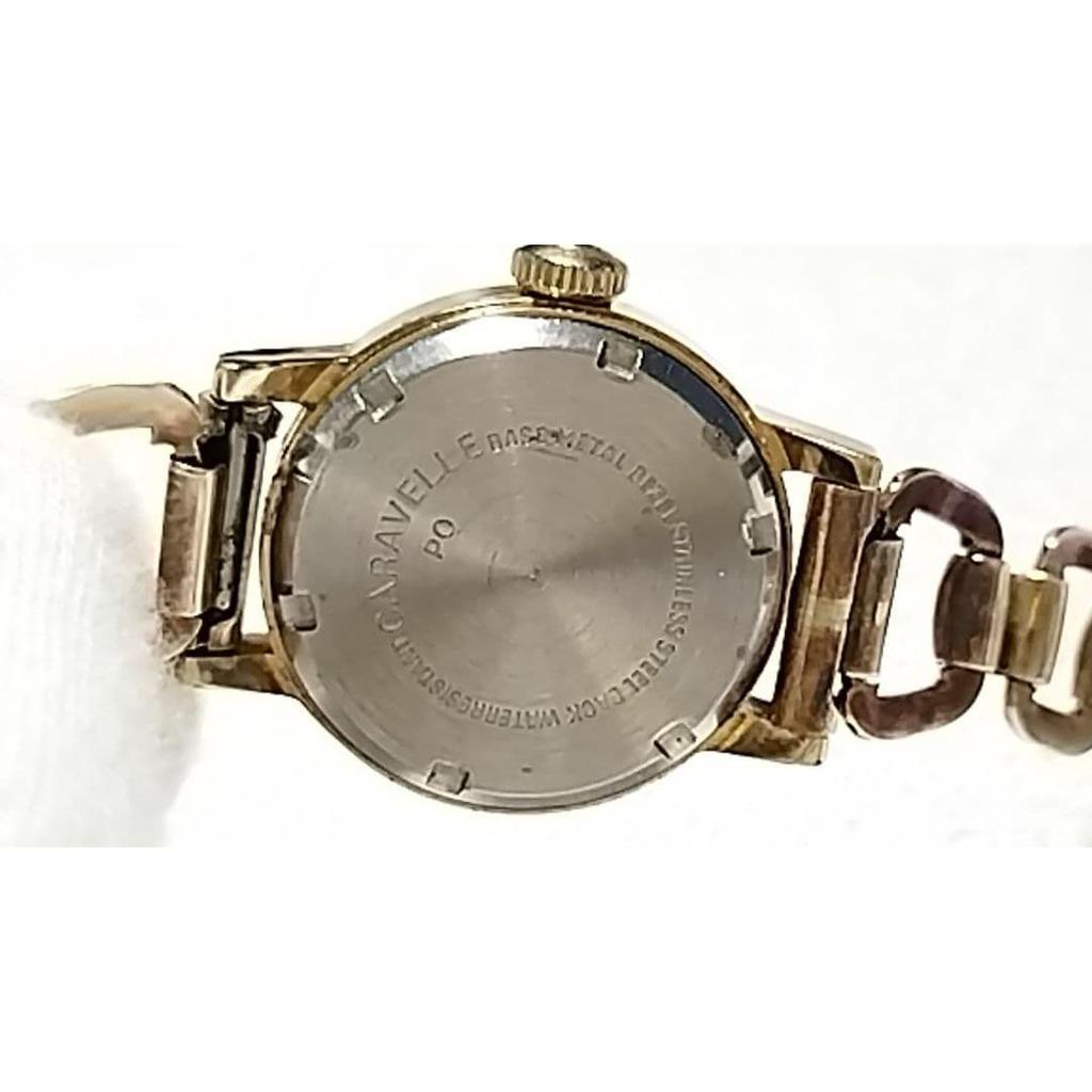 Used [Rare] Bulova CARAVELLE hand-wound 12K GF gold-plated working item