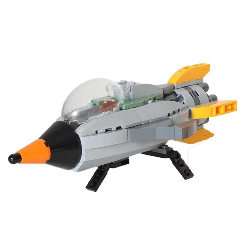 Gobricks MOC City Spaceship Building Blocks Retro Space Ship for Launch Vehicle Retro Spaceman CMF from For Children Gifts