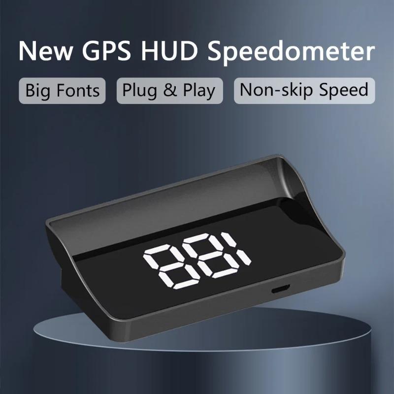 V9 Universal Car HUD Display,High-Definition KM/H Speed Projection for Windshield,Plug&Digital Head-Up Dashboard for All Vehicle