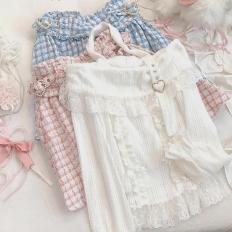 Pulover tricotat cu mânecă lungă și guler halter, cu un umăr și cataramă în formă de inimă Z Light Snowberry