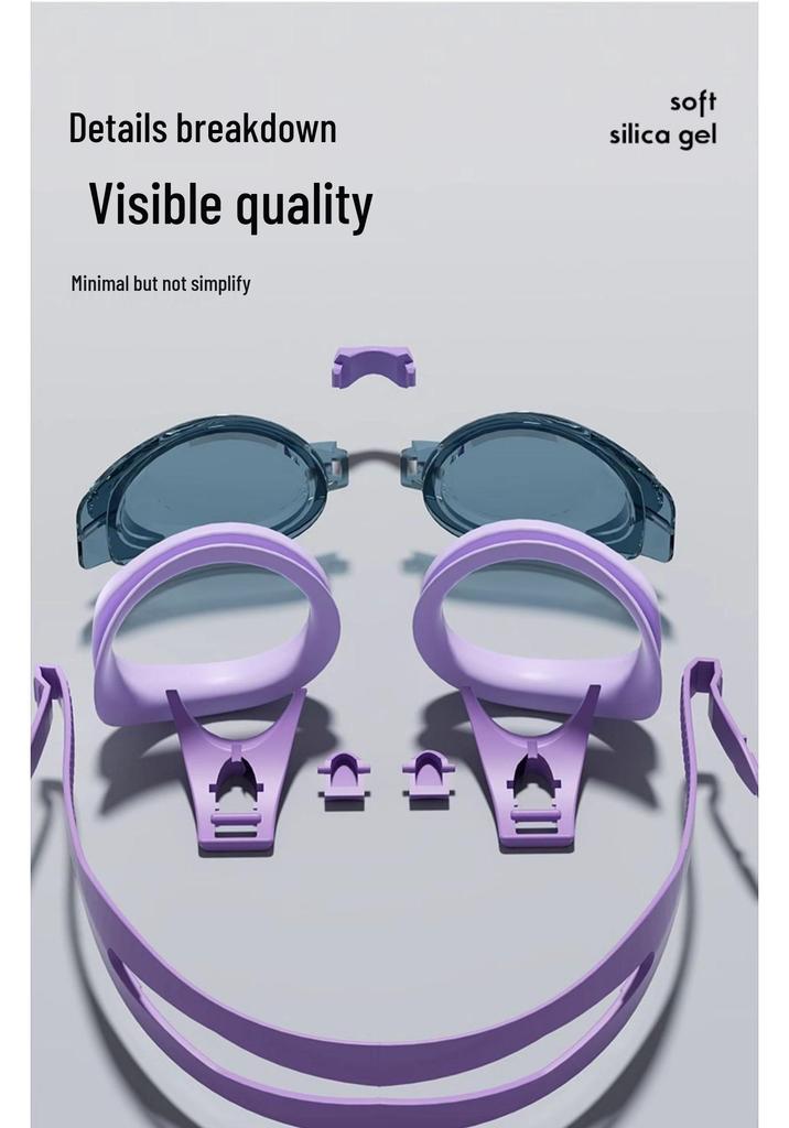 HD Anti-Fog Waterproof Swimming Goggles & Cap - Unisex Adult 2025 Summer Edition