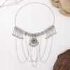 Alloy Waist Chain Retro Style Coin Tassel Decor Belt Chain