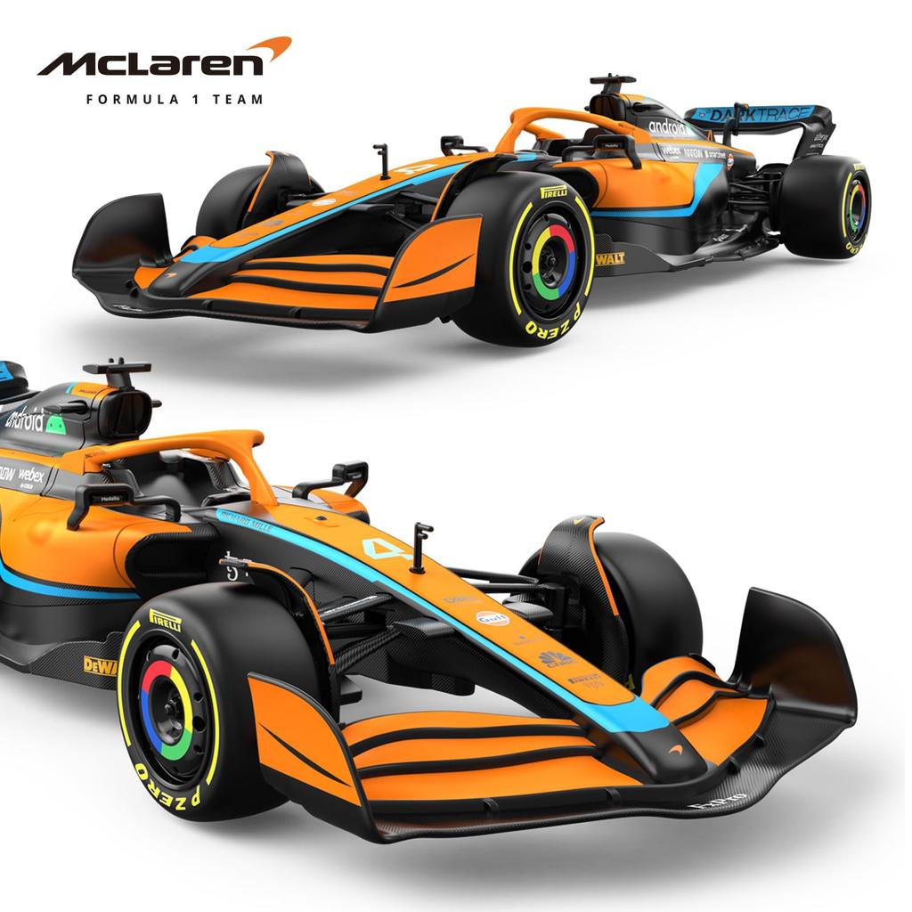2022 McLaren Equation 1 Racing Car Rastar F1 McLaren MCL 36 Remote Control Model Car Toy, 118