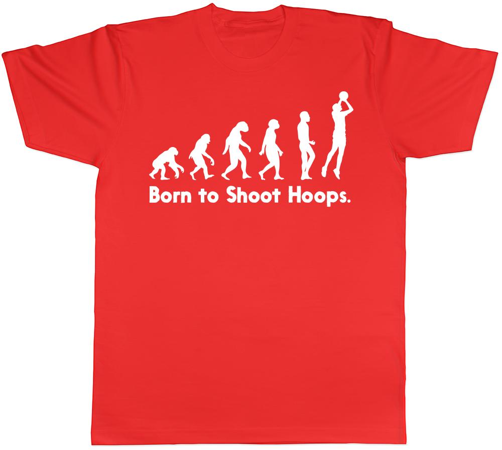 Born to Shoot Hoops Unisexs Unisexs Ladies Unisex TShirt S