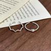Su Chuang S925 Sterling Silver Adjustable Twisted Knot Ring for Women - Simple, Stackable, Ins Aesthetic