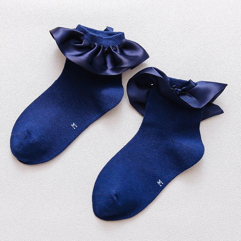 Printemps été bébé chaussettes mignon dentelle fleur arcs nouveau-né bébé fille chaussette coton princesse filles chaussettes enfant en bas âge chaussettes bébé fille trucs