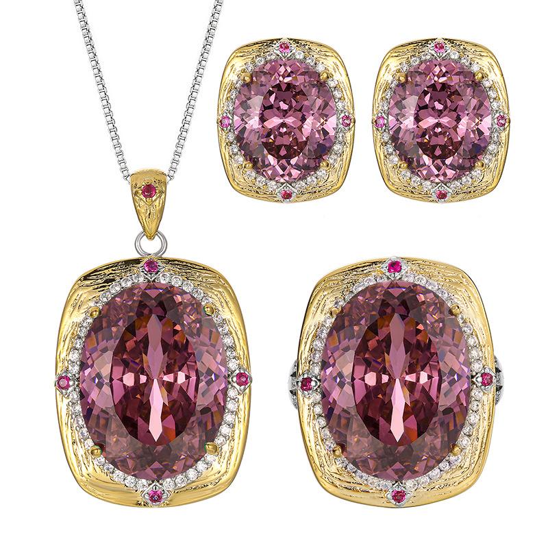 Jewelry Simulation Bird'S Nest Cut Dry Rose Jewelry Light Luxury Premium Set 15 * 20-10-12