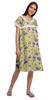 Moomaya Printed Short Sleeve Knee Length Nightdress Round Neck Sleepwear