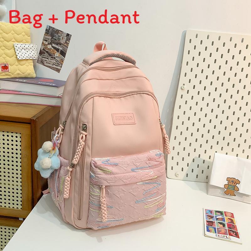 Small Cute Korean Style Backpack With Nylon For School Use