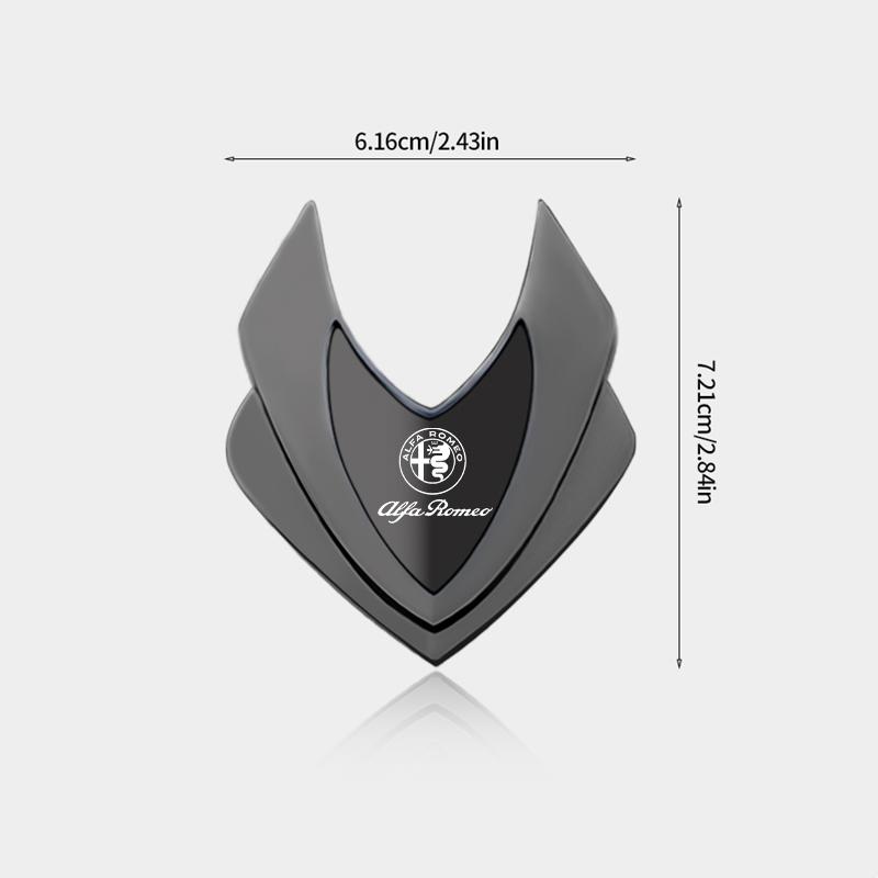 VKD2 Car Metal Shield Design Badge Emblem Sticker For Alfa Romeo STELVIO Giulia 159 Giulietta 147 Mito 156 MTO Sportiva Accessories